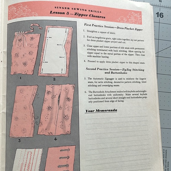 Vintage Singer Sewing Skills Reference Book (booklet copyright 1955) - Picture 12 of 14